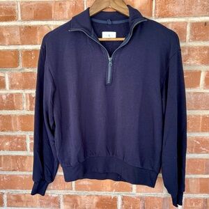 XS Lou & Grey Navy Quarter Zip Pullover